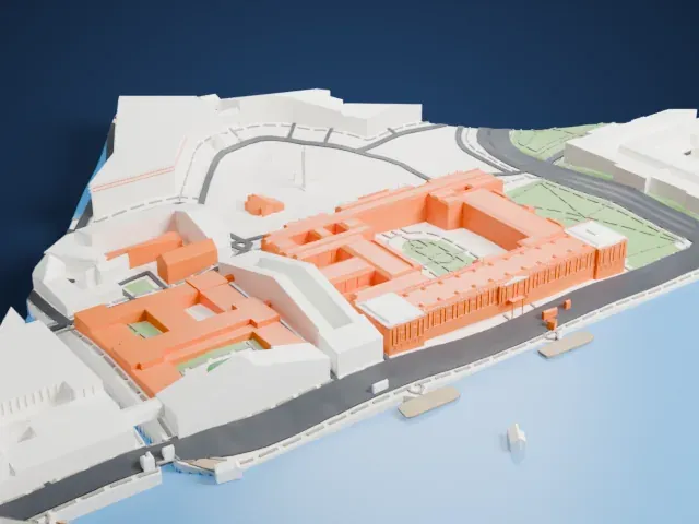 Winter Palace model, North view