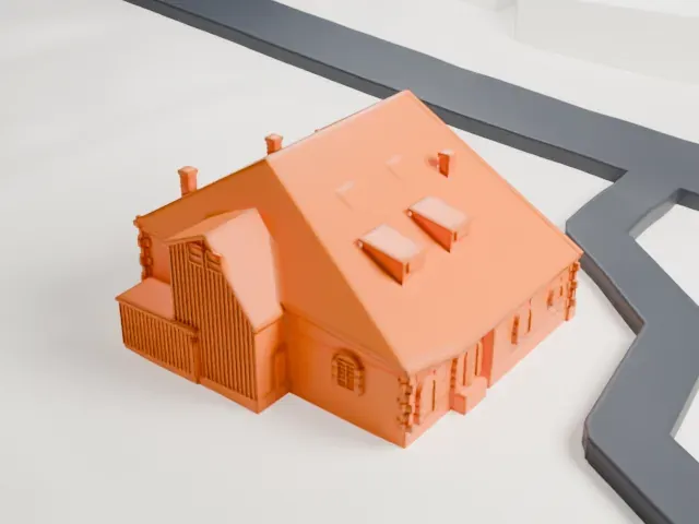 Woman's Club of Englewood model, North view
