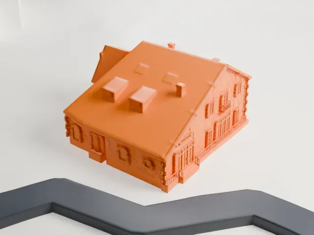 Woman's Club of Englewood model, West view