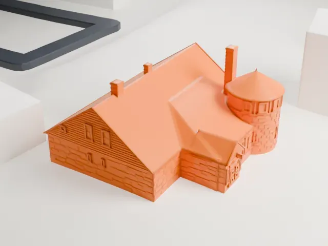 Woman's Club of Rutherford model, North view