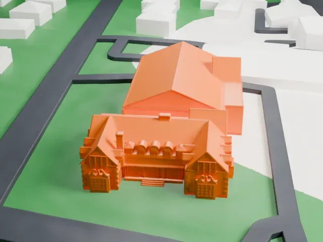 Woman's Club of Upper Montclair model, North view