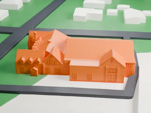 Woman's Club of Upper Montclair model, West view