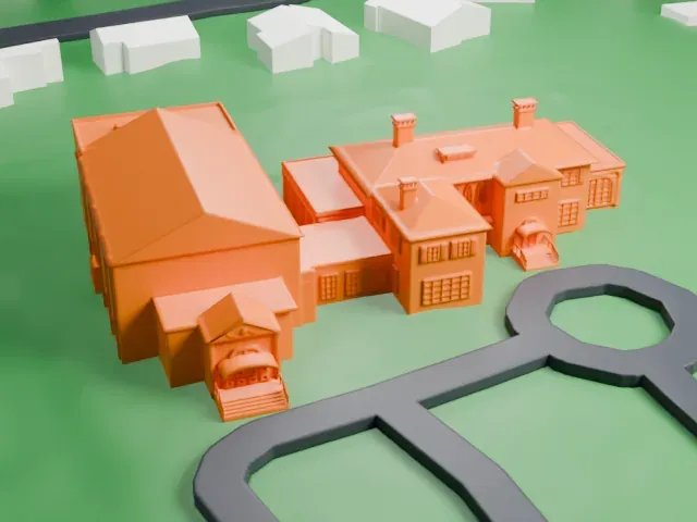 Woman's Club of White Plains model, North view
