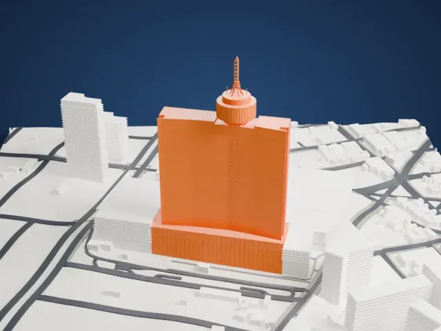 World Trade Center Mexico City model, North view