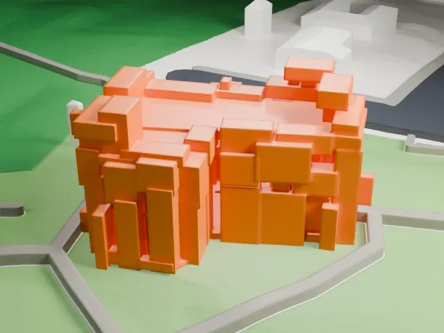 Wotruba Church model, South view