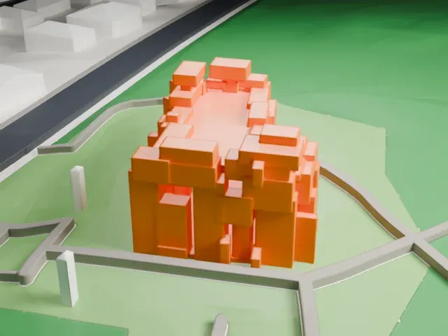 Wotruba Church model, West view