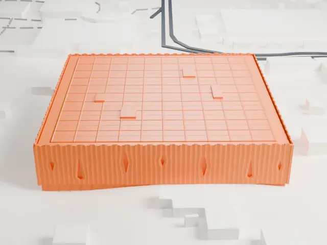 Wukesong Arena model, East view