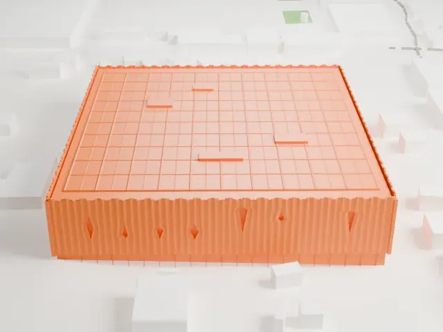 Wukesong Arena model, North view