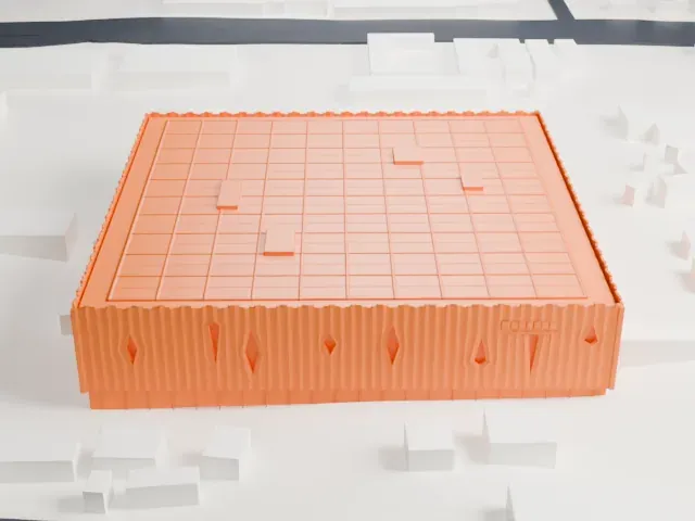 Wukesong Arena model, West view