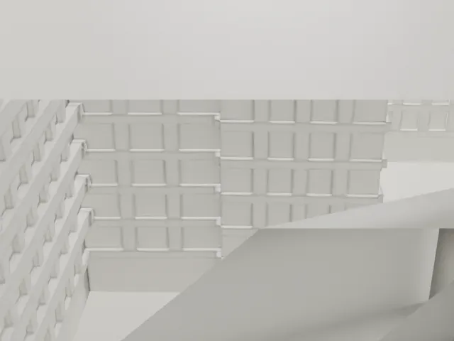 Wunsch Building model, East view