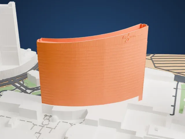 Wynn Las Vegas model, East view