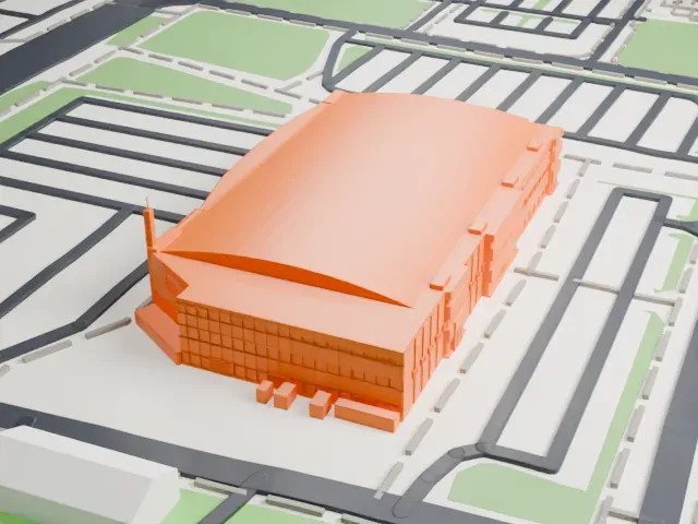 Xiaomi Arena model, South view