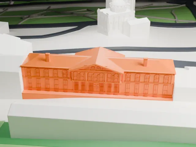 Yıldız Palace model, East view