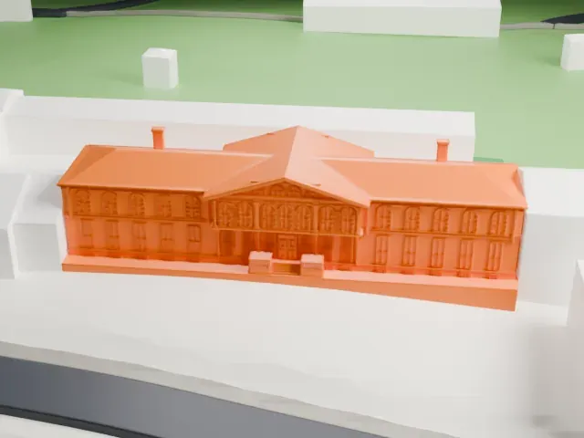 Yıldız Palace model, West view