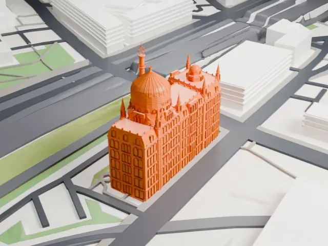 Yenidze model, North view