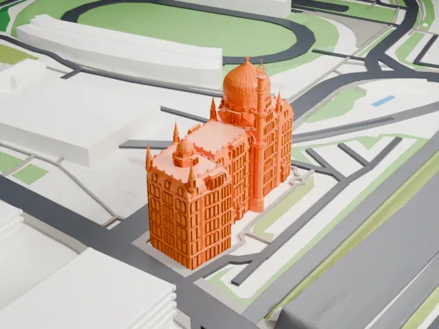Yenidze model, South view