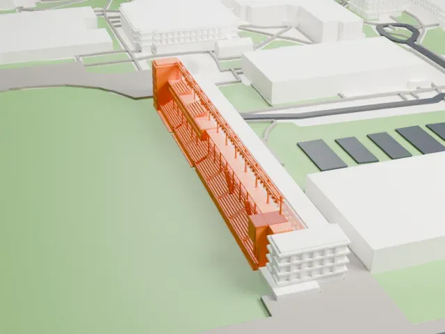 York Lions Stadium model, North view