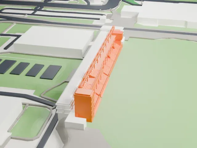 York Lions Stadium model, South view
