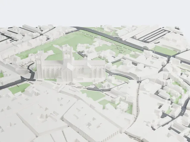 York Minster model, South view