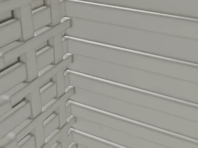 Yorkville Library model, North view