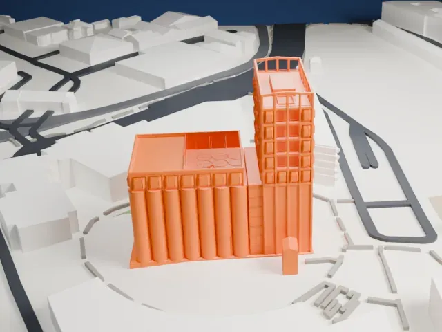 Zeitz Museum of Contemporary Art Africa model, North view
