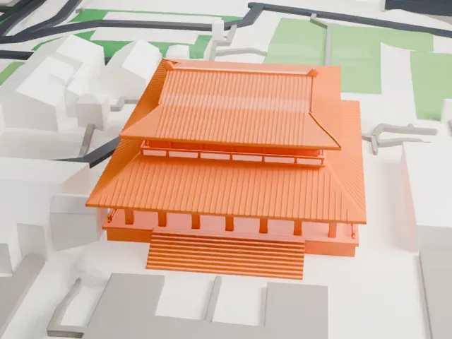 Zōjō-ji model, East view