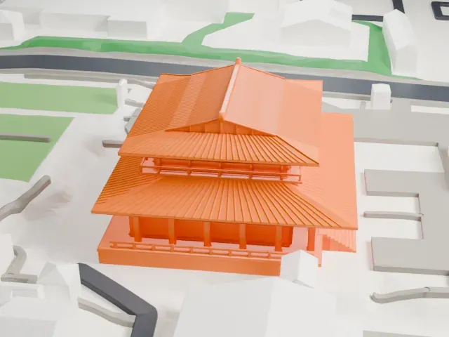 Zōjō-ji model, South view