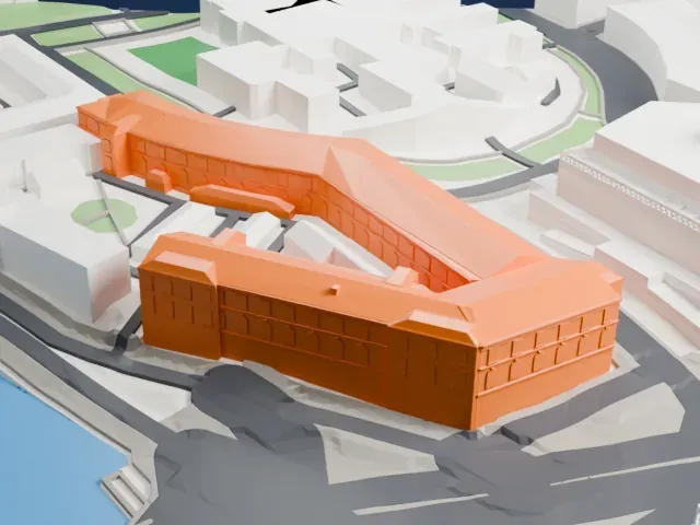 Zoological Museum (Saint Petersburg) model, East view