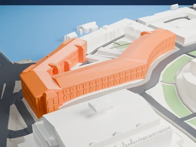 Zoological Museum (Saint Petersburg) model, North view