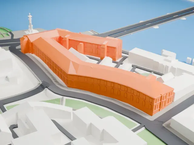 Zoological Museum (Saint Petersburg) model, West view