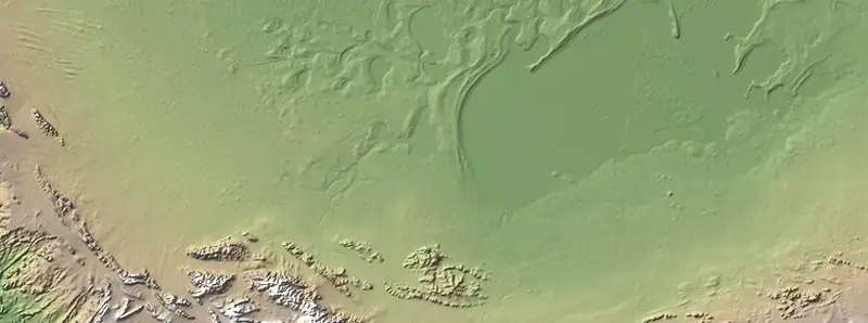 A preview of the Etosha National Park print, shaded from its elevation