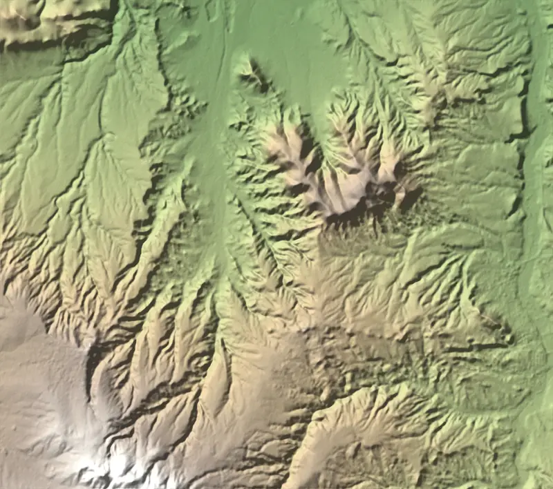A preview of the Göreme National Park print, shaded from its elevation