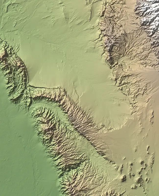 A preview of the Talampaya National Park print, shaded from its elevation