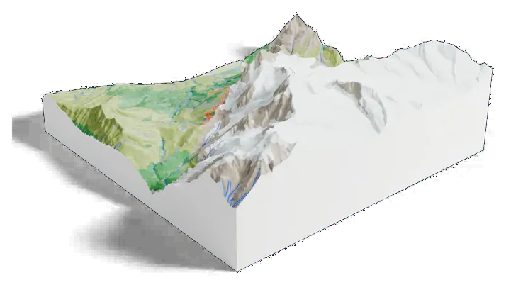 Eiger model, low angle