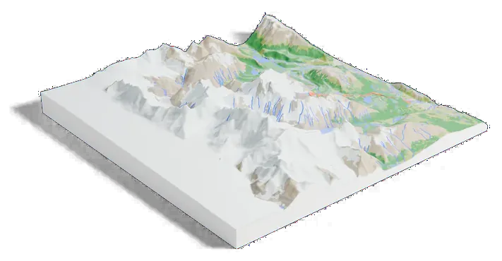 Fitz Roy model, low angle