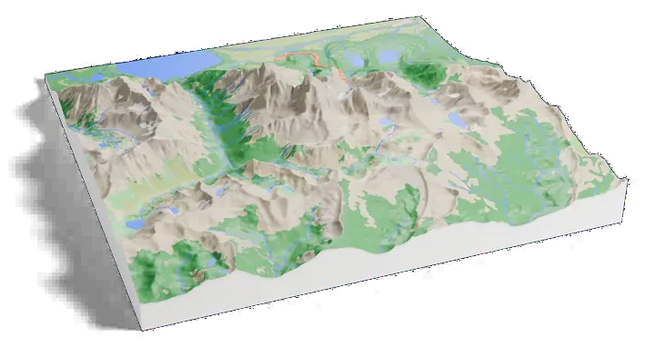 Grand Teton model, turned around