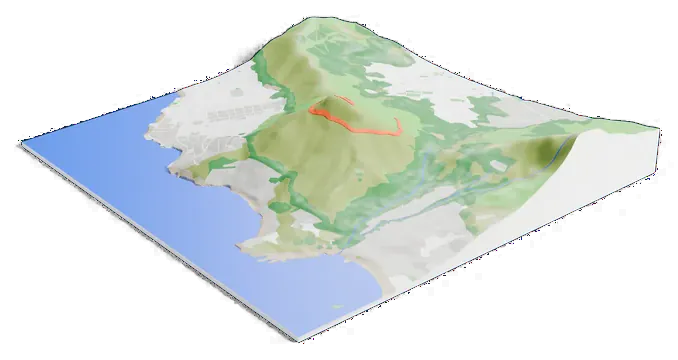 Lion's Head model, low angle