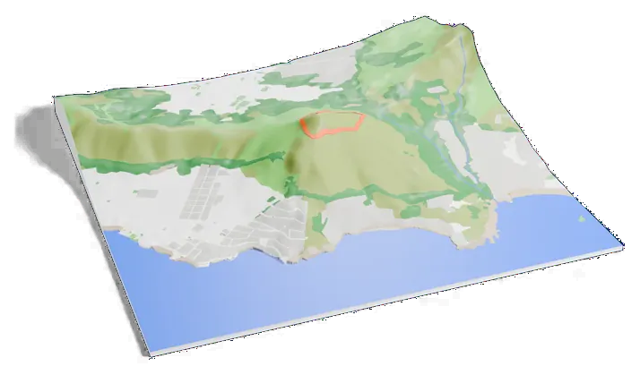Lion's Head model, turned around