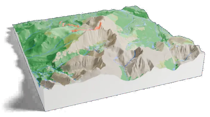 Longs Peak model, turned around