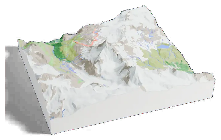Matterhorn model, turned around
