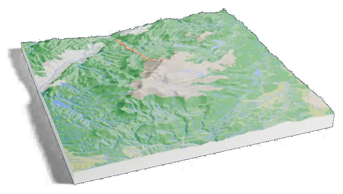 Pikes Peak model, turned around