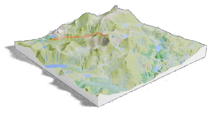 Snowdon model, low angle