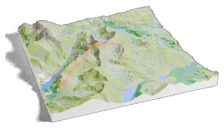 Snowdon model, turned around