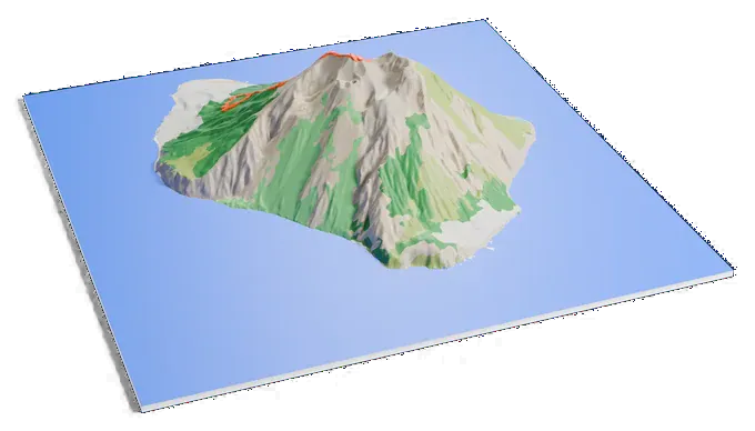Stromboli model, turned around