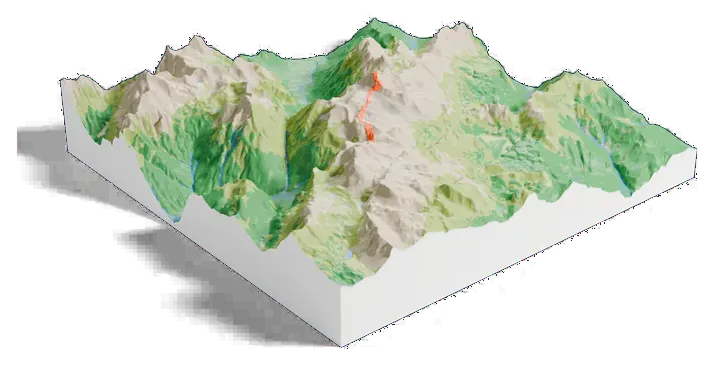 Triglav model, low angle