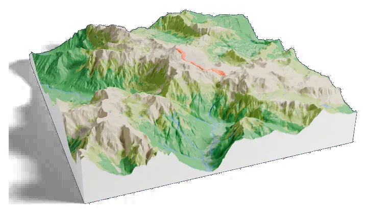 Triglav model, turned around
