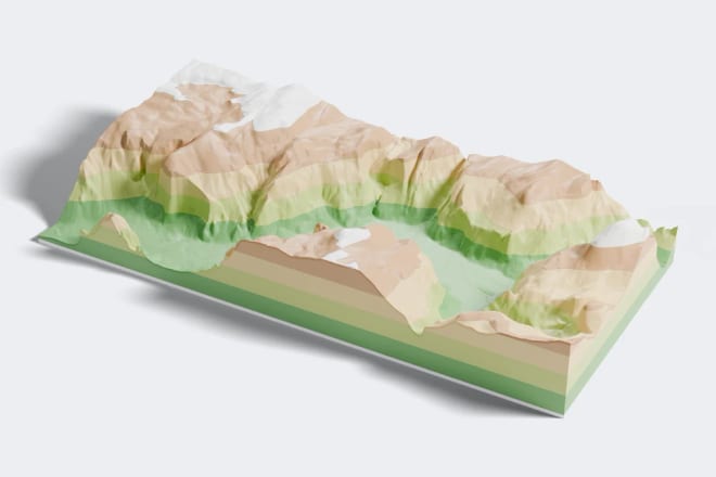 O vale de Yosemite dividido em faixas de elevação.